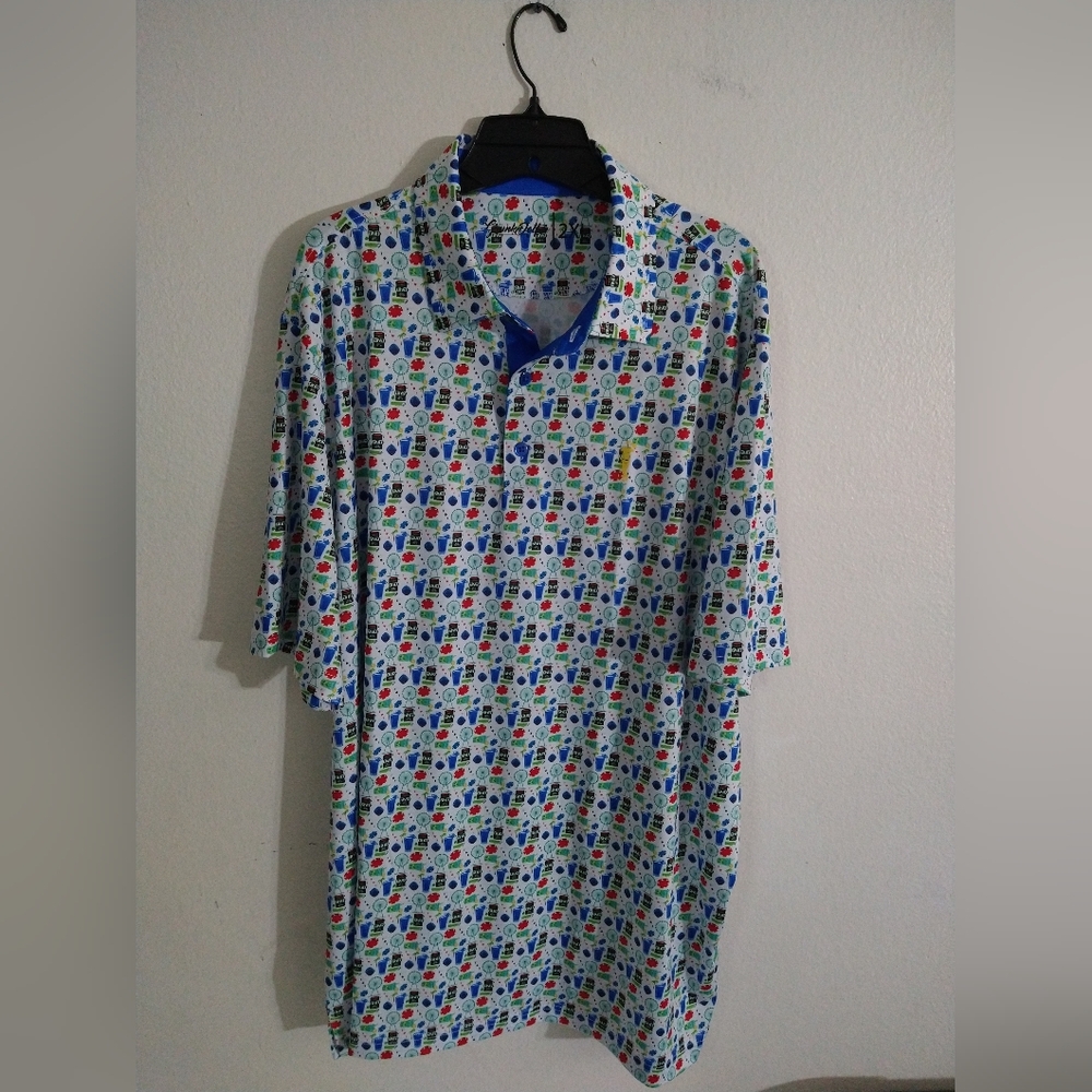 Grunk Dolfer Golf Performance Polo Shirt Men's 2XL